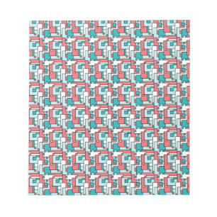 Retro Brick Pattern Notepad