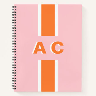 Retro Bridal Party Personalised Monogram Notebook