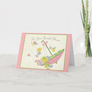 Retro Bridal Shower Greeting Card