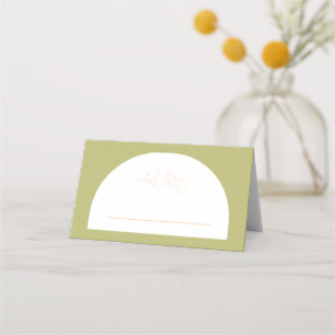 Retro Bridal Shower Place Card Wedding Party A115