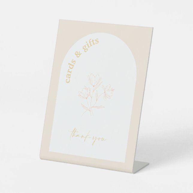 Retro Bridal Shower Wedding Gift Table Sign A115 (Front)