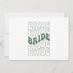  Retro Bride Bridesmaid Invitation