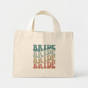 Retro Bride Mini Tote Bag