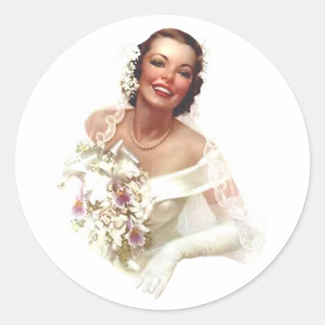 Retro Bride Stickers (Front)