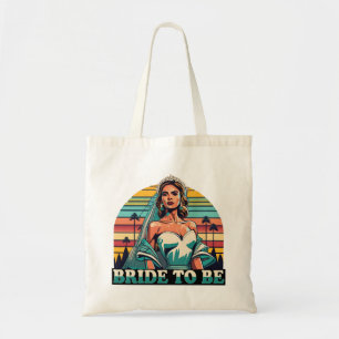 Retro Bride to be Tote Bag