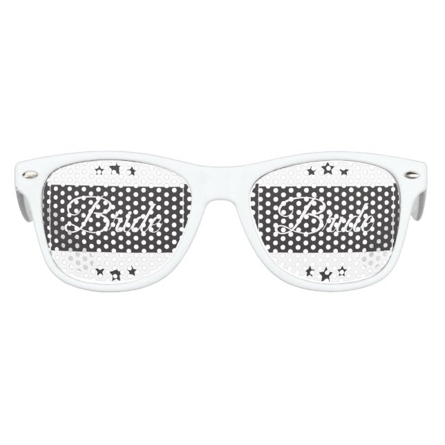 Retro Bride typography design Kids Sunglasses (Front)