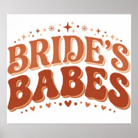 Retro Bride's Babes Terracotta Bachelorette