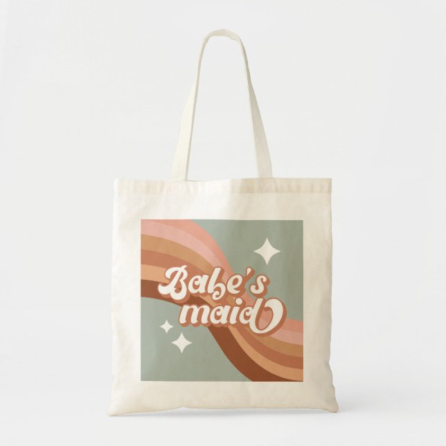 Retro Bridesmaid Tote Bag – A Timeless Keepsake (Front)