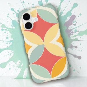 Retro Bright Geometric Shapes Pattern