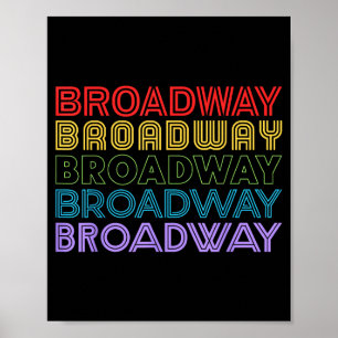 Retro Broadway Music Lover Theatre Musical Theater Poster
