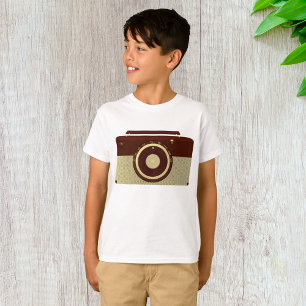 Retro Brown And Gold Antique Radio  T-Shirt