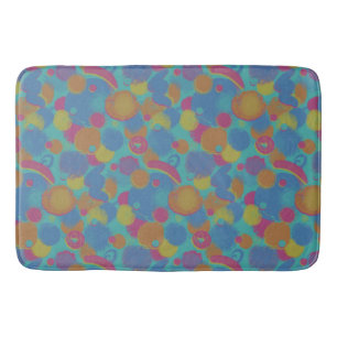 Retro Brush Pattern Bath Mat
