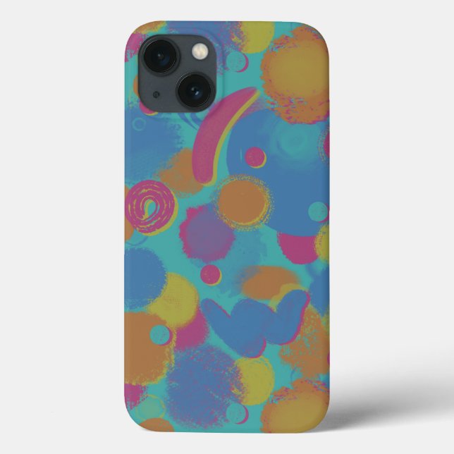 Retro Brush Pattern Case-Mate iPhone Case (Back)