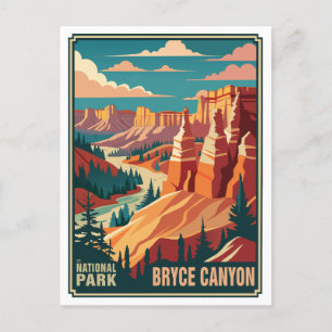 Retro Bryce Canyon National Park Postcard