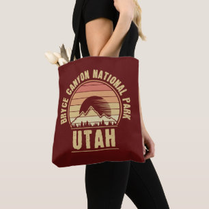 Retro Bryce Canyon National Park Utah Tote Bag
