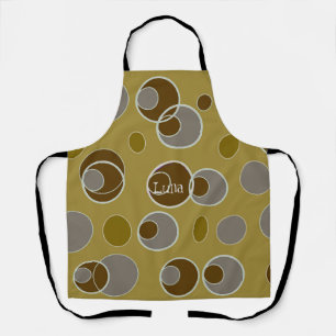 Retro Bubble Pattern Apron