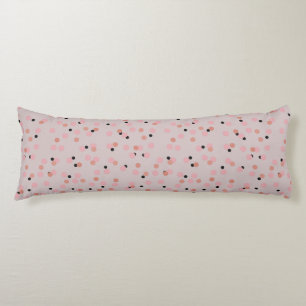 Retro Bubblegum Confetti Mid-Century Dots Body Cushion