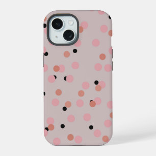 Retro Bubblegum Confetti Mid-Century Dots iPhone 15 Case