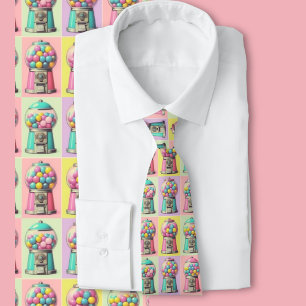 Retro Bubblegum machine Tie