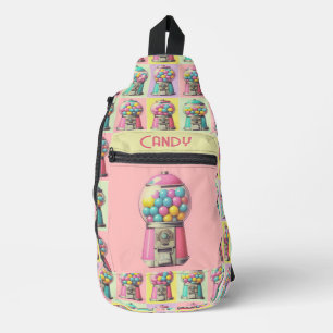 Retro Bubblegum Machines Sling Bag