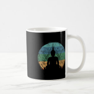 Retro Buddha Buddhist Yoga Spiritual Meditation Ze Coffee Mug