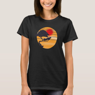Retro Buddhist Bonsai Japanese Aesthetic Bonsai Tr T-Shirt