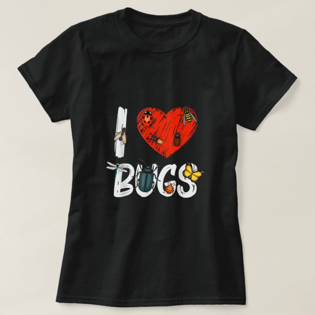 Retro Bug Lover - Sunset Entomologist Insect T-Shirt (Design Front)