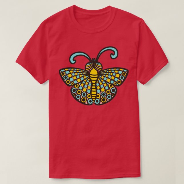 Retro Bugs Butterfly  T-Shirt (Design Front)