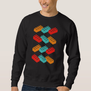 Retro Building Blocks Master Builder Construction Sweatshirt