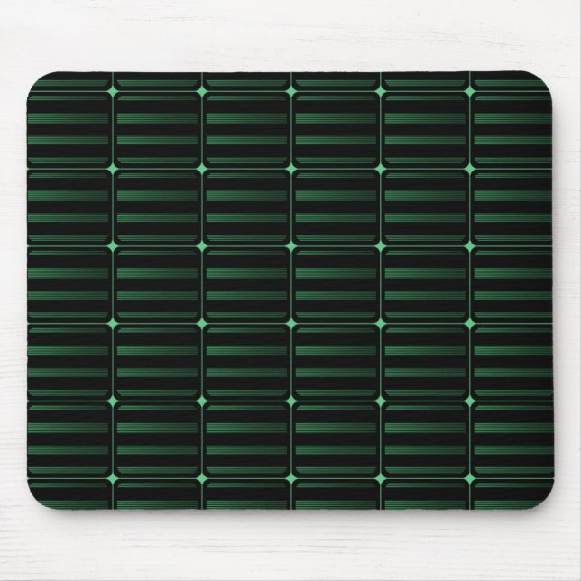Retro Building Blocks Mousepad, Dark Green Mouse Pad (Front)