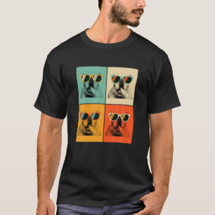 Retro Bulldog With Sunglasses Dog Lover Gift Vinta T-Shirt