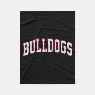 Retro Bulldogs For Men Women Boys Girls Kids  Fleece Blanket