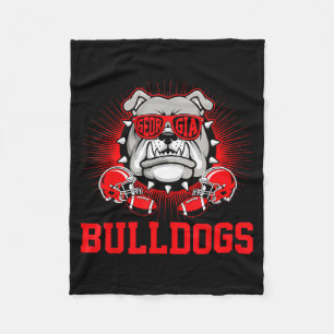 Retro Bulldogs Tees Cute Bulldogs Men Women Boy Ki Fleece Blanket