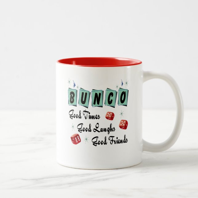 Retro Bunco Two-Tone Coffee Mug (Right)