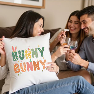 Retro Bunny: Bunny Bunny Bliss Cushion