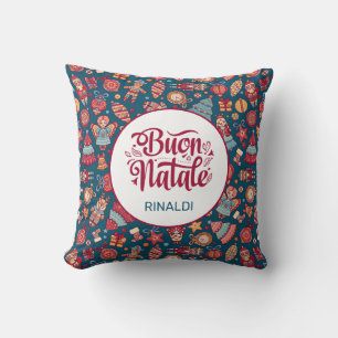 Retro Buon Natale Cushion
