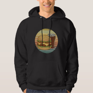 Retro burger and cola. hoodie