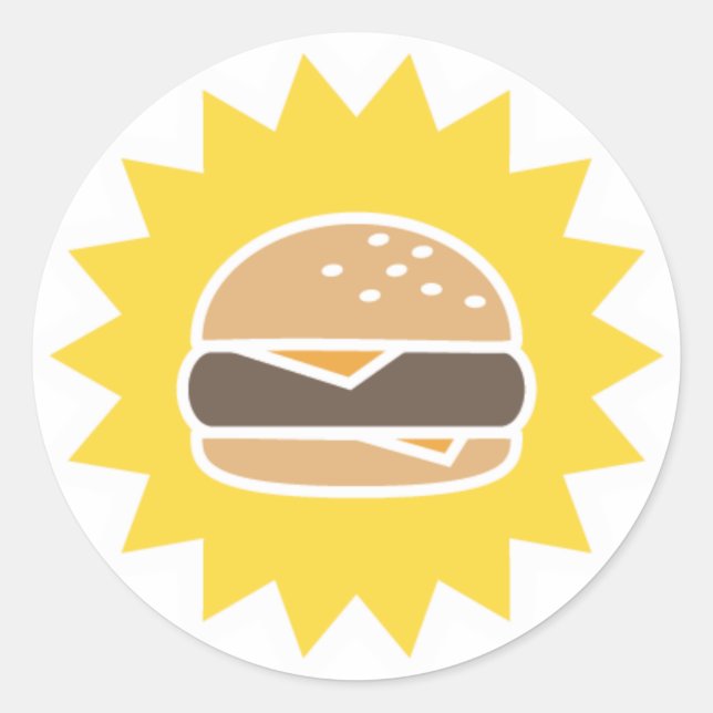 Retro Burger | Stickers (Front)