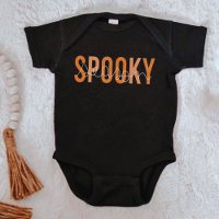 Retro Burnt Orange Spooky Season Halloween Fall