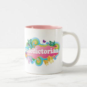 Retro Burst Valedictorian Graduation Gift Two-Tone Coffee Mug
