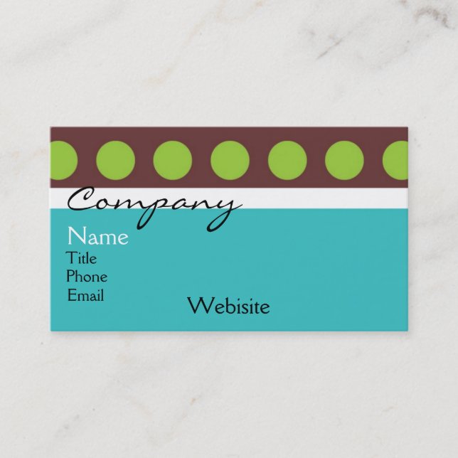 Retro Business Card (Front)