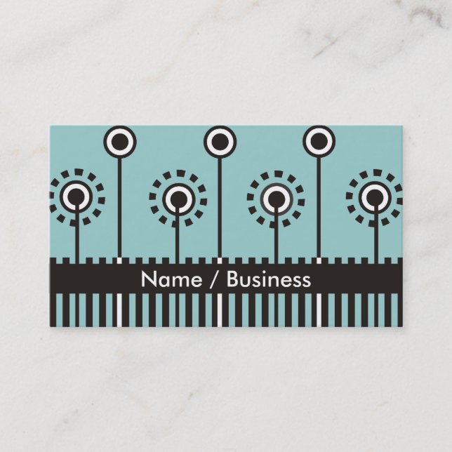 Retro Business Cards. Card (Front)