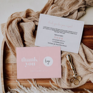 Retro Business Thank You Card