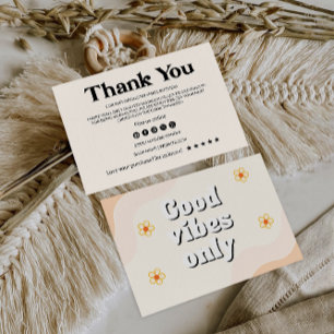 Retro Business Thank You Card