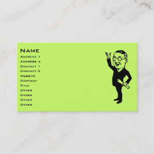 Retro Businessman Business Card