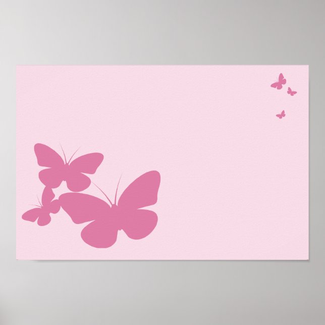 retro butterflies poster (Front)