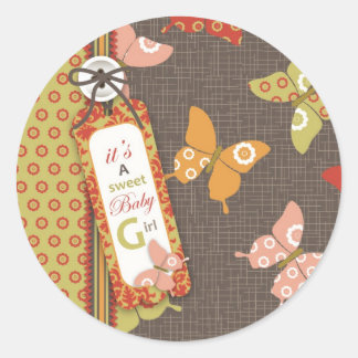 Retro Butterflies Sticker