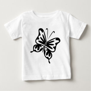 Retro Butterfly - Black Baby T-Shirt