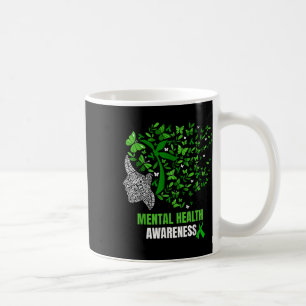Retro Butterfly Mental Health S Awareness Women Gi Coffee Mug