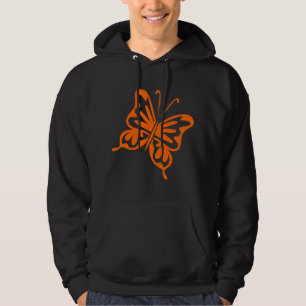 Retro Butterfly - Orange Hoodie
